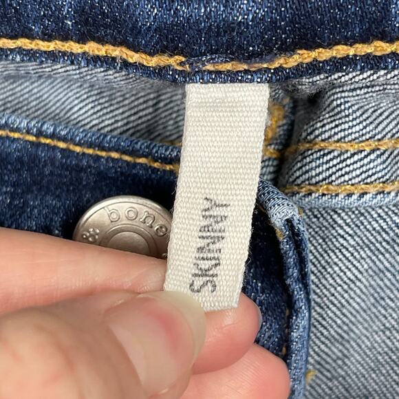 Rag & Bone Skinny Jeans Heritage Wash Size 25 Classic Low Rise 5 Pockets - Picture 5 of 15